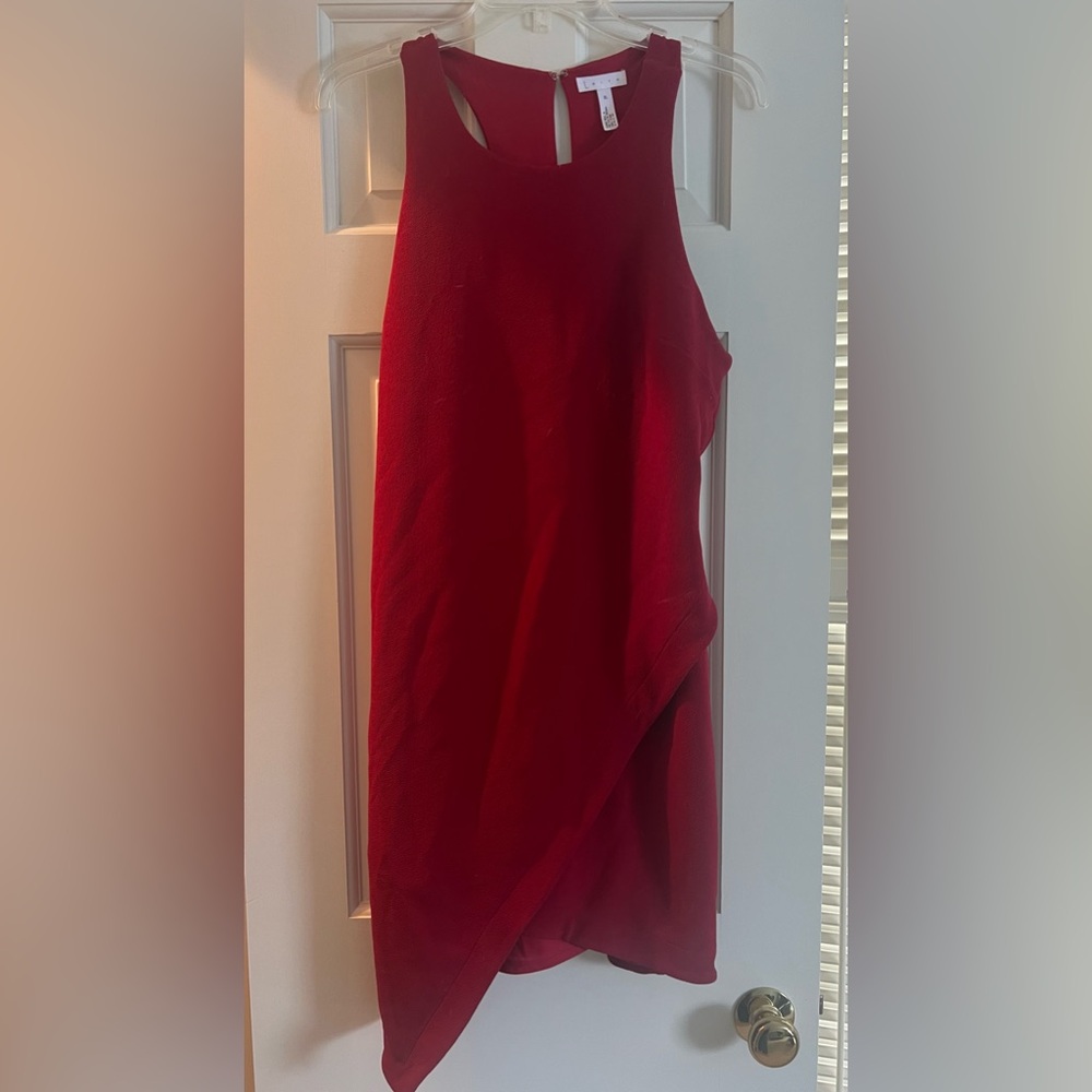Leith Red Asymmetrical Dress. Size XL